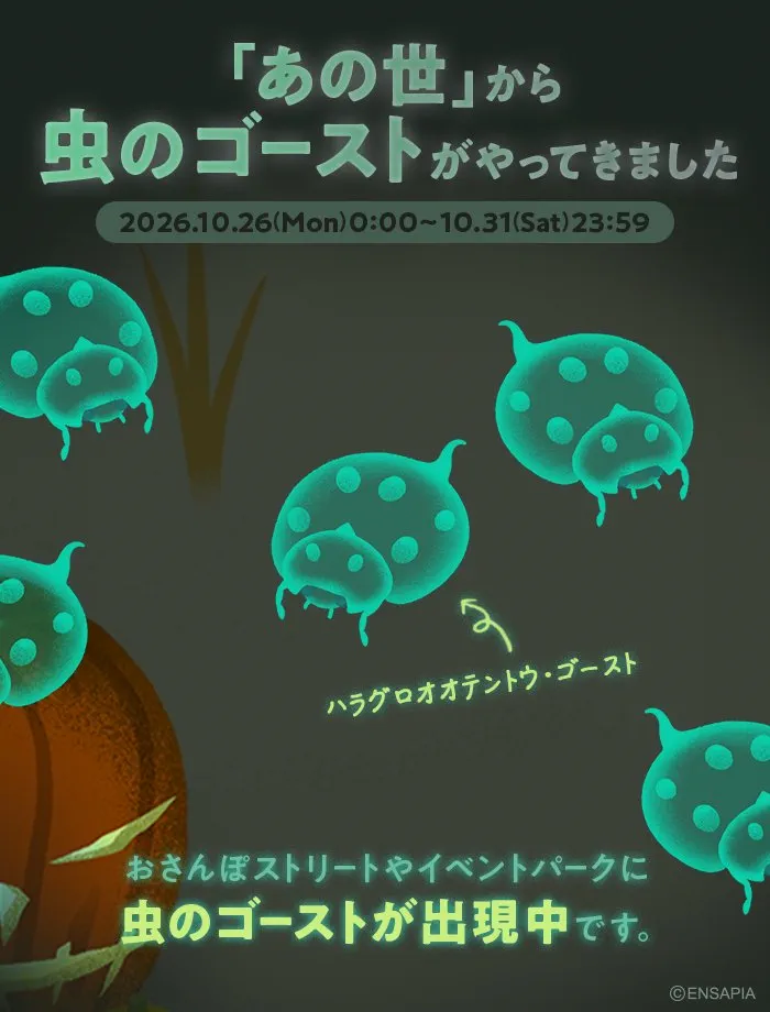 ハラグロオオテントウ・ゴーストの出現期間とイベント情報