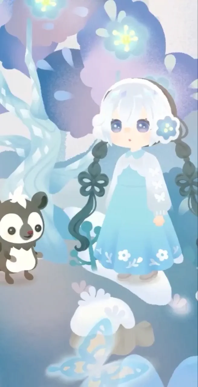 春の蝶と雪解けの洞窟