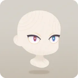 つり目のオッドアイ