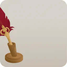 長年愛用の羽根ペン