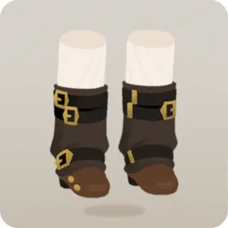 ベルトが付いたゆったりしたブーツ