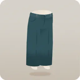 ブルーストレートパンツ