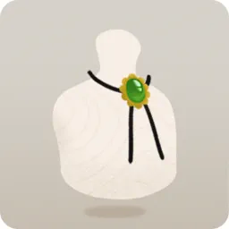 ガラス細工のループタイ