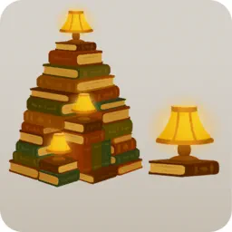 ブックツリーとランプの木