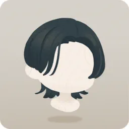 センターショートウルフヘア