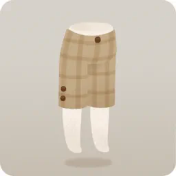 チェック柄ツイードパンツ