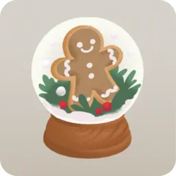 クリスマスを楽しむスノードーム