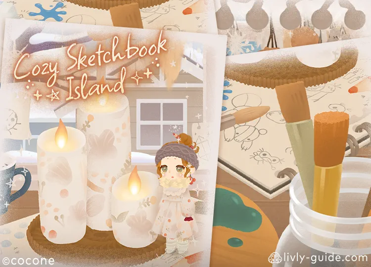 Cozy Sketchbook Island