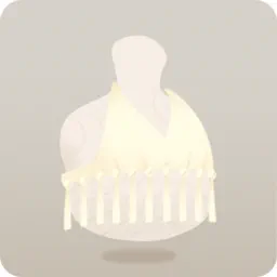 フリンジクロシェトップ・白