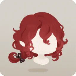 アカネ色のくるくるヘア