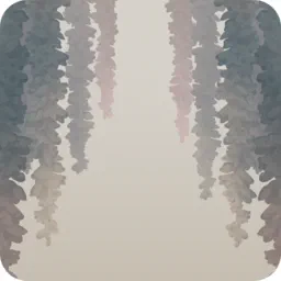 花のカーテン・暗