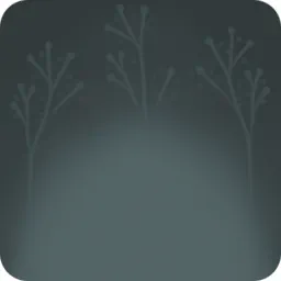 暗く褪せた植物の壁・黒