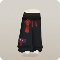 飾りの付いたゆったりパンツ