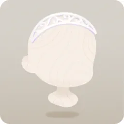 繊細なホワイトカチューシャ