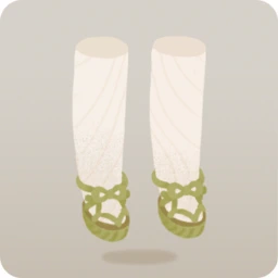 屏風の鬼の金色草鞋