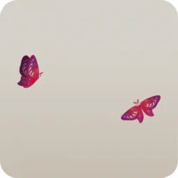 ドリーム蝶のオーナメント