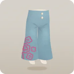 刺繍デニムパンツ