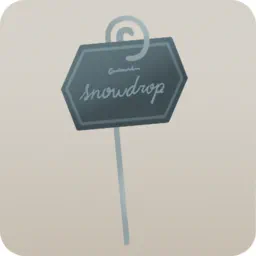 モノクロな植物プレート