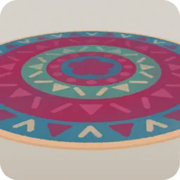 お気に入りのラウンドカーペット