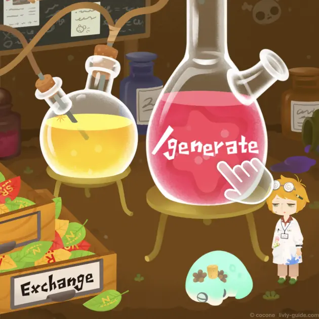 リヴリー錬成版とフラスコの色