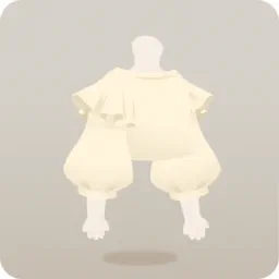 フリルスリーブトップ・白