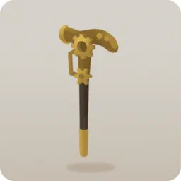 歯車の付いたステッキ