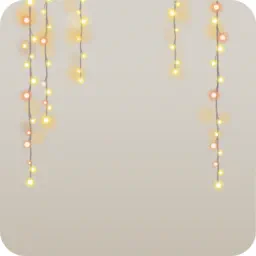 クリスマスの輝くライト