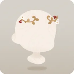 金の花ティアラ