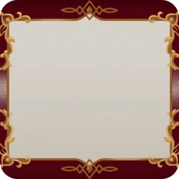 ゴシックな金縁フレーム