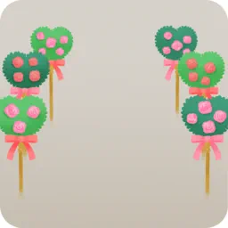 ハートの植木フェンス