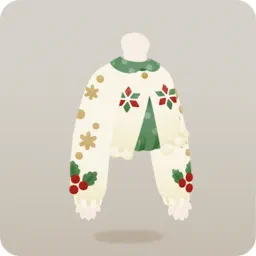 ヒイラギ柄カーディガン