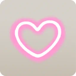 ホログラム・ハートアイコン