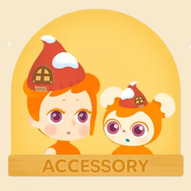 ハウスニット帽着用