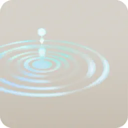 瞬間的に凍った波紋