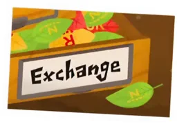 交換所でガチャチケットに交換