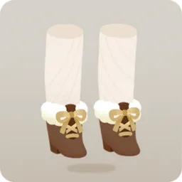 レースアップボアブーツ