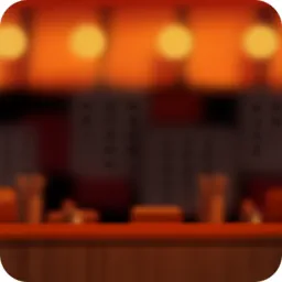 提灯が灯るラーメン屋