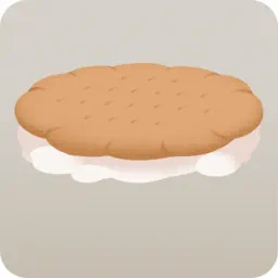 大きなクリームビスケット