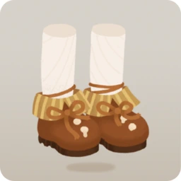 余った素材で作ったシューズ