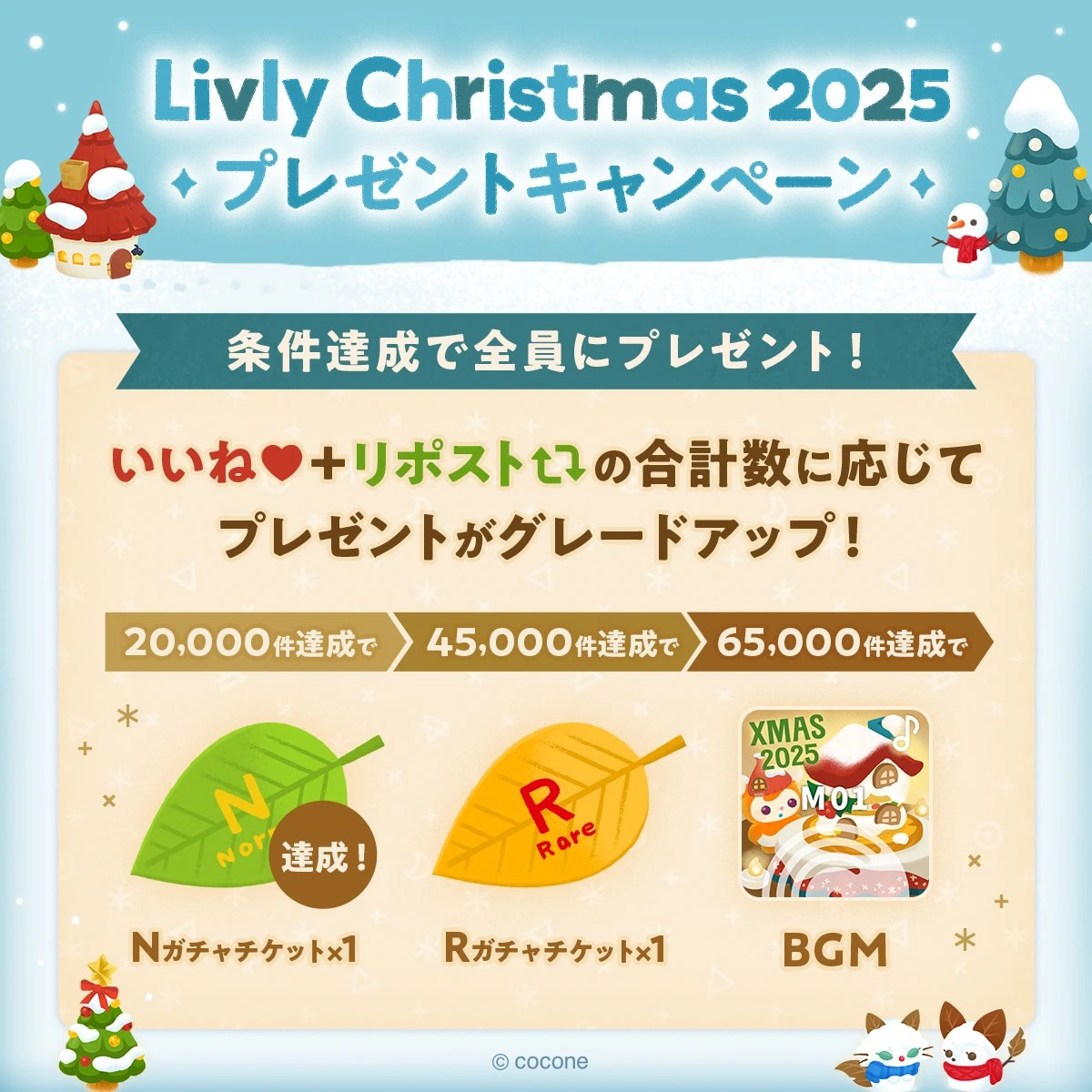 リヴリークリスマス2025 プレゼントキャンペーンまとめ