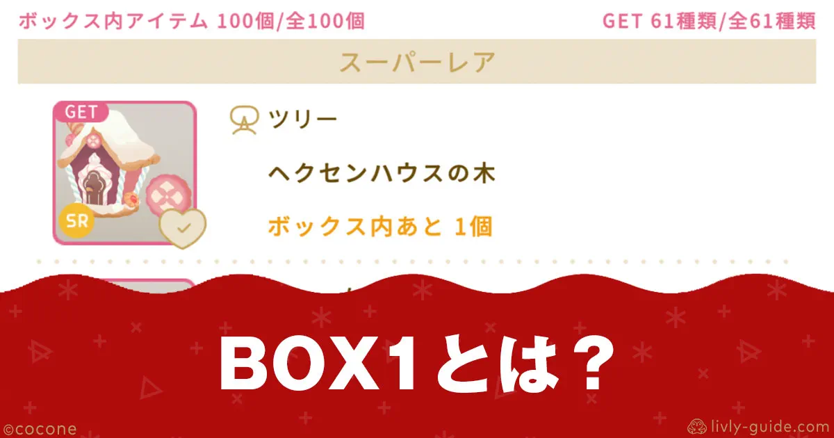 リヴリー ナッツのBOX1とは？1個入り2個入りを解説