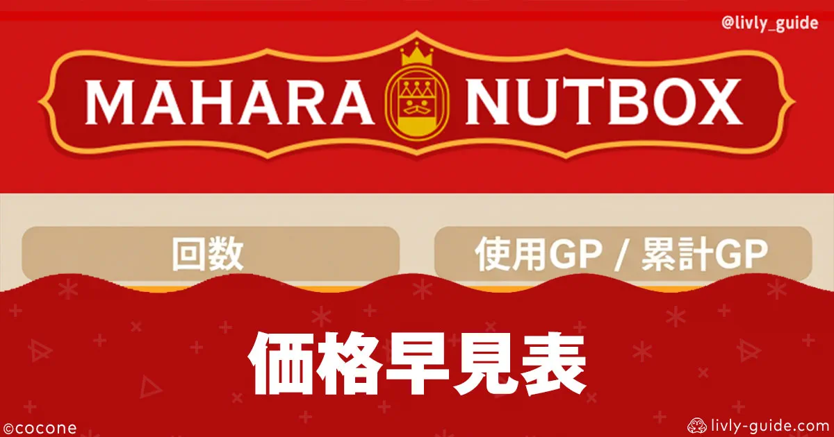 リヴリー ナッツにかかる値段はいくら？価格早見表