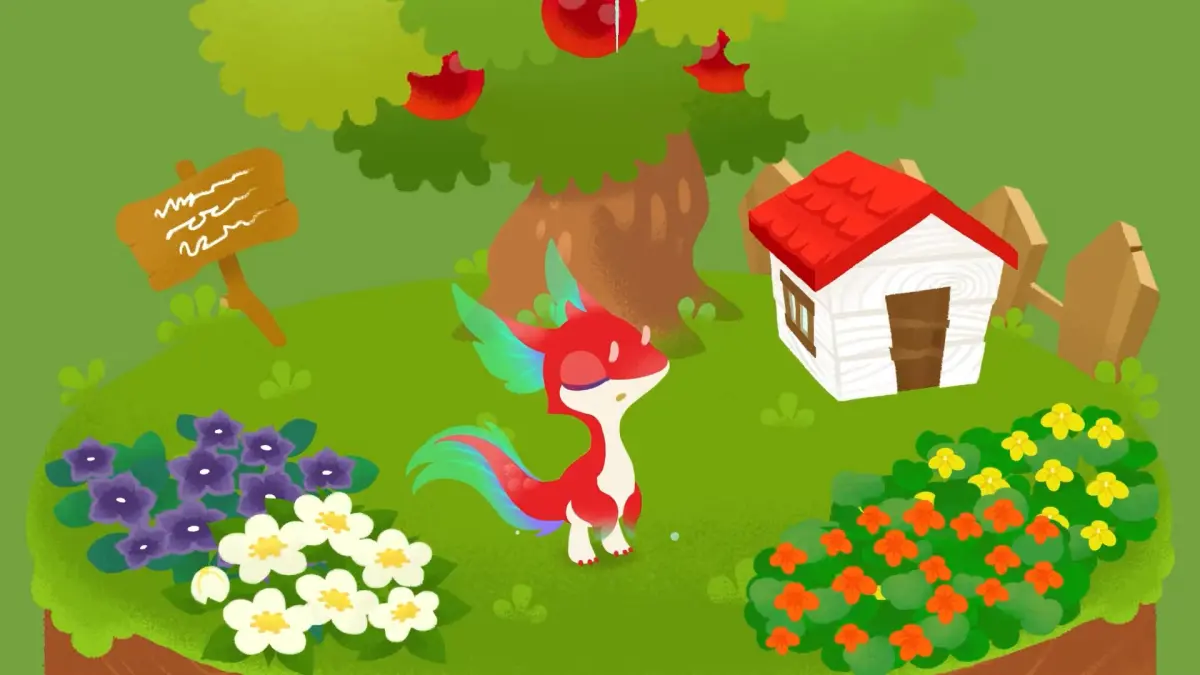 シャワーでヒレが揺れる