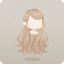 ミルキー編み込みロングヘア