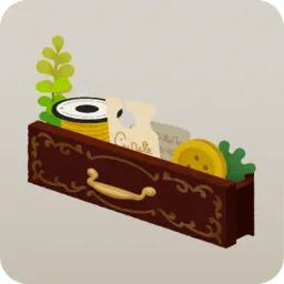 談話室のチェストの引き出し