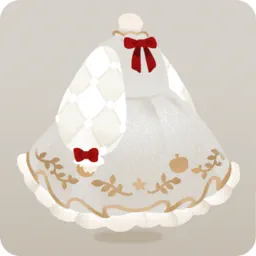 可憐な林檎のワンピース・白