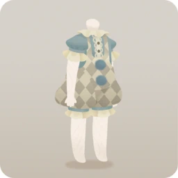 マリオネットのフリルサロペット