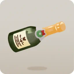 シャンパンのミニチュア