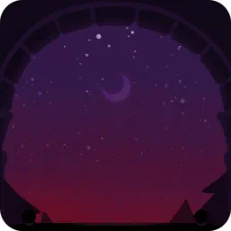 バルコニーから見える夜空