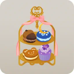 懐かしいケーキスタンド